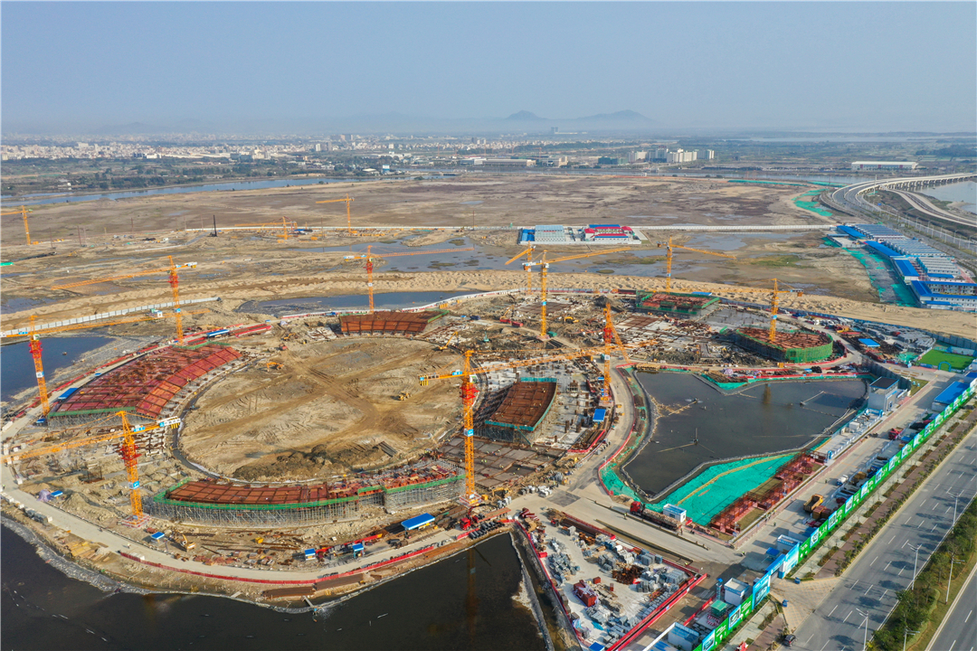 场馆建设施工现场