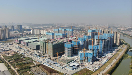 佛山顺德机器人谷首开区项目：建设鸟瞰图